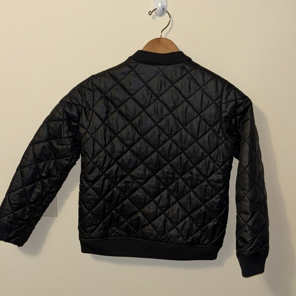 adidas Kids Black Quilted Puffer Jacket - Picture 4 of 16
